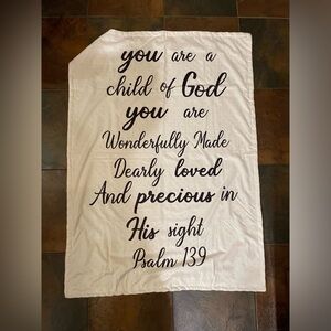New Psalm 139 baby blanket